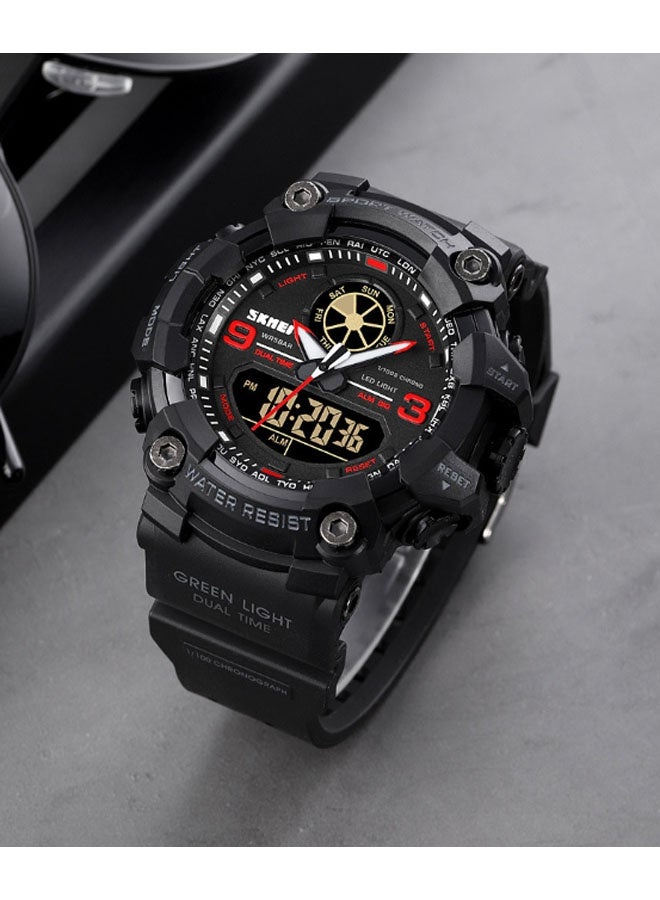 نيوترل ساعة SK-18 الرياضية المقاومة للماء للاستخدام في الهواء الطلق أنيقة وعصرية، مزودة بوظائف المؤقت والمنبه وساعة التوقيت والوظائف المضيئة. للجنسين (ملونة). - Image 2